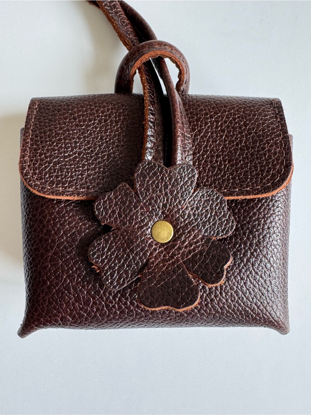 Portland Leather Blooming Wristlet in Coldbrew - Picture 2 of 10